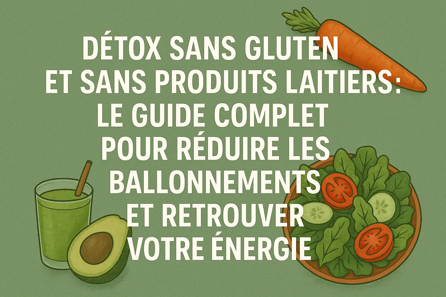 Détox Sans Gluten et Sans Produits Laitiers : Le Guide Complet pour Réduire les Ballonnements et Retrouver Votre Énergie
