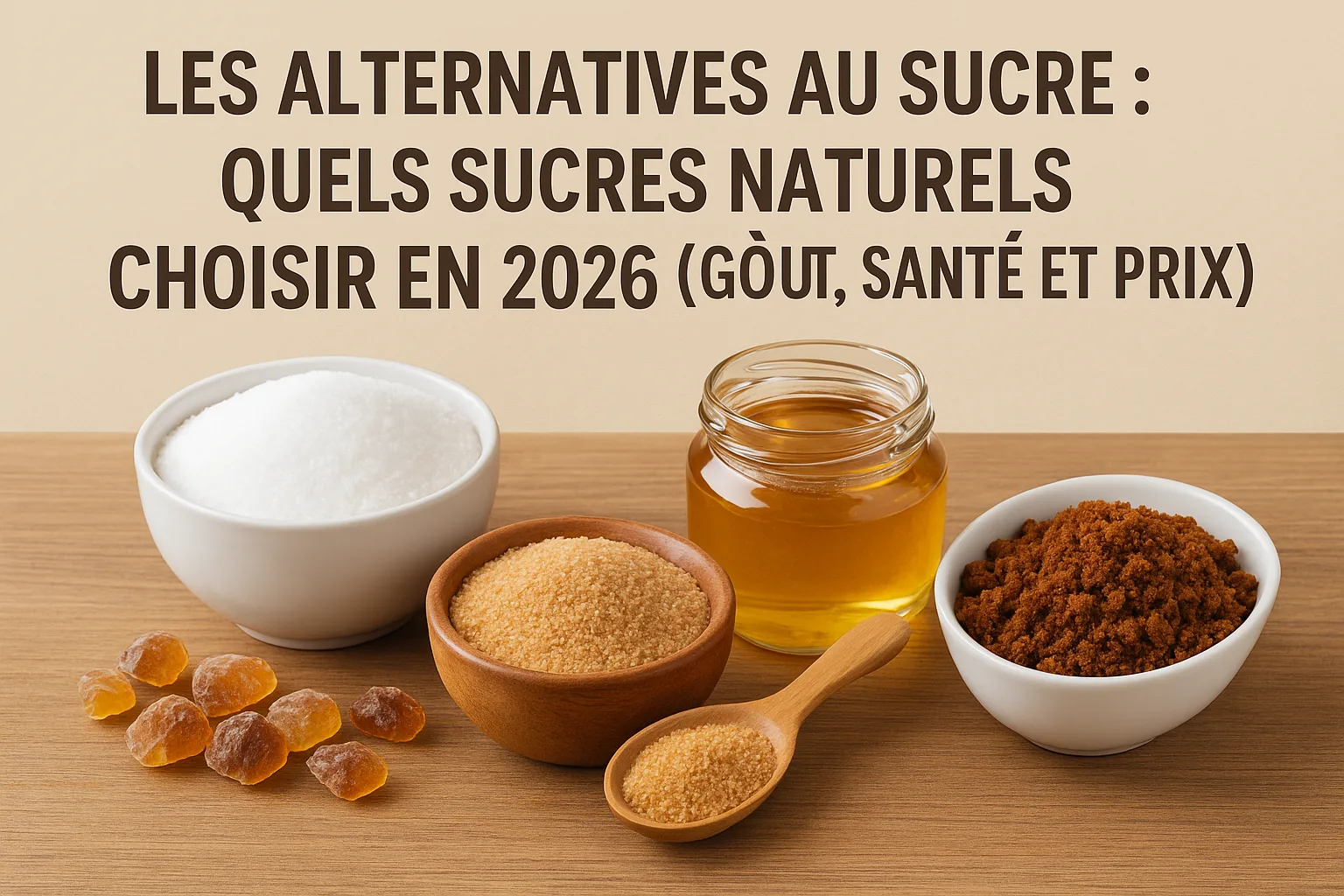 Les Alternatives au Sucre : Quels Sucres Naturels Choisir en 2026 (Goût, Santé et Prix) Les Alternatives au Sucre : Quels Sucres Naturels Choisir en 2026 (Goût, Santé et Prix)